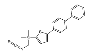 isothiocyanatomethyl-dimethyl-[5-(4-phenylphenyl)thiophen-2-yl]silane结构式