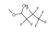 1H-heptafluoro-1-methoxy-butan-1-ol Structure