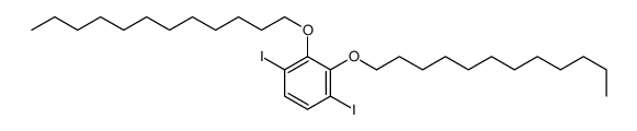 2,3-didodecoxy-1,4-diiodobenzene结构式