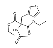 acetylamino-[3]thienylmethyl-malonic acid diethyl ester Structure