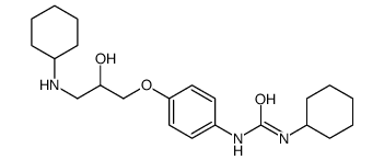 1-cyclohexyl-3-[4-[3-(cyclohexylamino)-2-hydroxy-propoxy]phenyl]urea结构式