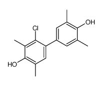 3-chloro-4-(4-hydroxy-3,5-dimethylphenyl)-2,6-dimethylphenol结构式