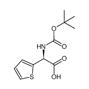 boc-(s)-2-thienylglycine Structure