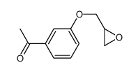 1-[3-(oxiran-2-ylmethoxy)phenyl]ethanone Structure