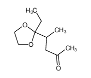 4-methyl 2,5-heptanedione 5-ethylene ketal Structure