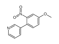 3-(4-methoxy-2-nitrophenyl)-pyridine Structure