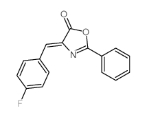 5(4H)-Oxazolone,4-[(4-fluorophenyl)methylene]-2-phenyl- Structure