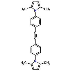 1,1'-(1,2-Ethynediyldi-4,1-phenylene)bis(2,5-dimethyl-1H-pyrrole) Structure