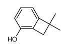 7,7-dimethylbicyclo[4.2.0]octa-1,3,5-trien-2-ol结构式