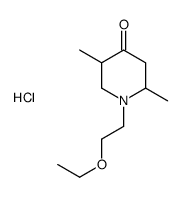 1-(2-ethoxyethyl)-2,5-dimethylpiperidin-4-one,hydrochloride Structure