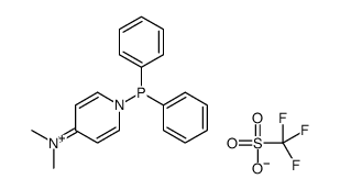 1-Diphenylphosphino-4-(dimethylamino)pyridinium trifluoromethanesulfonate结构式