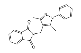 N-(3,5-dimethyl-1-phenyl-1H-pyrazol-4-ylmethyl)-phthalimide Structure