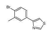 4-(4-bromo-3-methylphenyl)-1,3-thiazole结构式