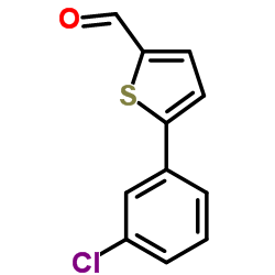 5-(3-CHLORO-PHENYL)-THIOPHENE-2-CARBALDEHYDE结构式