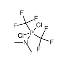 Bis(trifluormethyl)-dimethylamino-dichlorophosphoran结构式