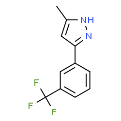 5-METHYL-3-[3-(TRIFLUOROMETHYL)PHENYL]-1H-PYRAZOLE structure