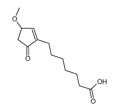 7-(3-methoxy-5-oxocyclopenten-1-yl)heptanoic acid Structure