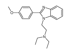 N,N-diethyl-2-[2-(4-methoxyphenyl)benzimidazol-1-yl]ethanamine Structure