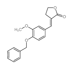 3-(4-(Benzyloxy)-3-methoxybenzylidene)dihydro-2(3H)-furanone结构式