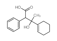 3-(1-cyclohexenyl)-3-hydroxy-2-phenyl-butanoic acid结构式
