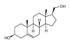 21-nor-5-pregnene-3β,20-diol Structure