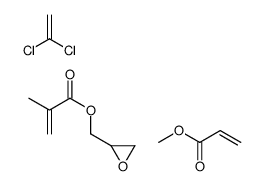 2-甲基丙烯酸环氧乙烷甲酯与1,1-二氯乙烯和2-丙烯酸甲酯的聚合物结构式