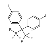 1-[1,1,1,3,3,3-hexafluoro-2-(4-iodophenyl)propan-2-yl]-4-iodobenzene结构式