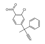 2-(3-chloro-4-nitrophenyl)-2-phenylpropanenitrile Structure