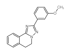 2-(3-METHOXYPHENYL)-5,6-DIHYDRO-s-TRIAZOLO(5,1-a)ISOQUINOLINE结构式