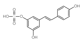 trans Resveratrol 3-Sulfate Structure