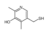 2,4-dimethyl-5-(sulfanylmethyl)pyridin-3-ol结构式