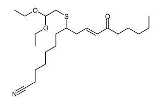 8-(2,2-diethoxyethylsulfanyl)-12-oxoheptadec-10-enenitrile结构式