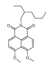 2-(2-乙基己基)-6,7-二甲氧基-1H-苯基(脱)异喹啉-1,3(2H)-二酮结构式