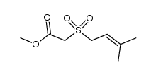 methyl 2-((3-methylbut-2-en-1-yl)sulfonyl)acetate结构式