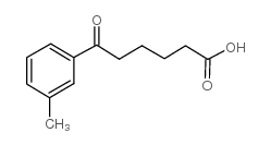 6-(3-methylphenyl)-6-oxohexanoic acid structure