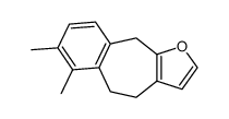5,10-Dihydro-6,7-dimethyl-4H-benzo[5,6]cyclohepta[1,2-b]furan结构式