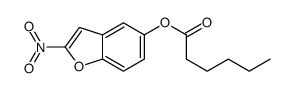 (2-nitro-1-benzofuran-5-yl) hexanoate结构式