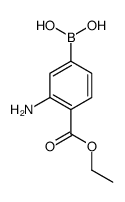 (3-amino-4-ethoxycarbonylphenyl)boronic acid structure