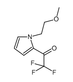 Ethanone, 2,2,2-trifluoro-1-[1-(2-methoxyethyl)-1H-pyrrol-2-yl]- (9CI) structure