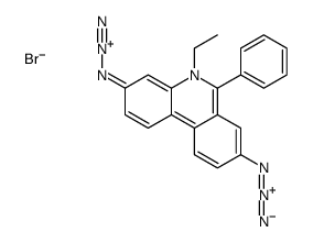 3,8-diazido-5-ethyl-6-phenylphenanthridin-5-ium,bromide结构式