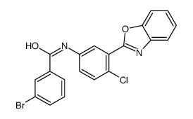 N-[3-(1,3-benzoxazol-2-yl)-4-chlorophenyl]-3-bromobenzamide Structure