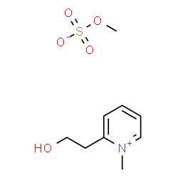 2-(2-hydroxyethyl)-1-methylpyridinium methyl sulphate结构式