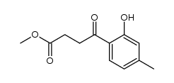 Methyl 4-(2-Hydroxy-4-methylphenyl)-4-oxobutanoate结构式