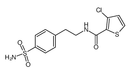 3-Chloro-thiophene-2-carboxylic acid [2-(4-sulfamoyl-phenyl)-ethyl]-amide Structure