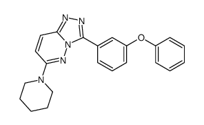 3-(3-phenoxyphenyl)-6-piperidin-1-yl-[1,2,4]triazolo[4,3-b]pyridazine Structure