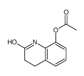 (2-oxo-3,4-dihydro-1H-quinolin-8-yl) acetate结构式