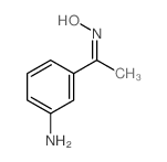 Ethanone,1-(3-aminophenyl)-, oxime structure