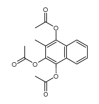 1,2,4-triacetoxy-3-methylnaphthalene Structure
