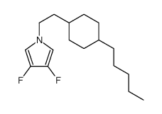 3,4-difluoro-1-[2-(4-pentylcyclohexyl)ethyl]pyrrole Structure
