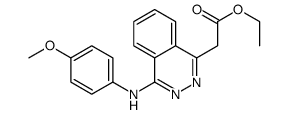 ethyl 2-[4-(4-methoxyanilino)phthalazin-1-yl]acetate结构式